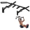 Yes4All Heavy Duty Wall Mounted Pull Up Bar – Multi-Grip Pull Ups / Pull Up Bar Ceiling Mount / Joist Mount for Home Gym(A. Wall and 16″ or 24″ Stud Mounted Chin Up Bar)