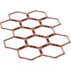 Yes4All Hex Agility Rings/Speed Rings with Carrying Bag – Hexagon Rings, Agility Hurdles for Agility Footwork Training(B. Orange – 12 Rings)
