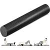 Yes4All High-Density Round Back Roller Foam, Exercise Foam Roller for Yoga, Pilates & Stretching – 12, 18, 24, 36 inch(Black)
