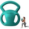 Yes4All Kettlebell, Strength Training Kettlebells for Women, Wide Multi-grip Textured Handle for Home Gym Exercises & Full Body Workout, Single 5–25 lb & Set of 10-15 lb(C. 15LB – Green)