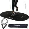 Yes4All Large Size Jump Rope Mat with Jump Rope & Carry Bag, Non-slip Waterproof Indoor Outdoor Damage-Free Equipment & Floor