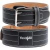 Yes4All Leather Weightlifting Belt – Premium 100% Genuine Leather Gym Belt for Heavy Lifting, Squats, Deadlifts, and More – Unisex Design(Large)