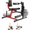 Yes4All Leg Extension and Curl Machine, Adjustable Leg Machine with Plate Loaded, Leg Extension and Curl Bench for Home Gym