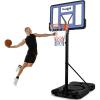 Yes4All Portable Basketball Hoop Outdoor, 3.8-10Ft Basketball Goal Adjustable for Kid/Teen/Adult Practicing Indoor & Outdoor