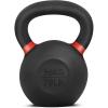 Yes4All Powder Coated Cast Iron Kettlebell Strength Training Kettlebells Weight Set for Full Body Workout, Home Gym(L – Dark Red – 36 KG / 79 LB)
