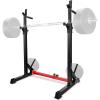 Yes4All Squat Rack for Home Gym, Adjustable Barbell Stand Rack, Multi-Function Weight Lifting, Dip Bar Station, Bench Press Rack Stand, Weight Plate Storage – Capacity Up to 600LBS(A. Squat Rack – Capacity 500 Pounds)
