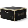 Yes4All Stackable Wood Plyometric Box for Jump Training, Jump Boxes for Home Gym Exercise, Fitness and Conditioning(C. Black)
