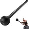 Yes4All Steel Mace Bell for Strength Training, Support Full Body, Muscles, Shoulder, Grips & Forearms Workouts, Stretching 5, 7, 10, 15, 20, 25, 30 LB For Woman & Man(C. Black 10lbs)