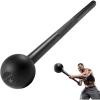Yes4All Steel Mace Bell for Strength Training, Support Full Body, Muscles, Shoulder, Grips & Forearms Workouts, Stretching 5, 7, 10, 15, 20, 25, 30 LB For Woman & Man(D. Black 15lbs)