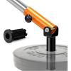Yes4All T-Bar Row Plate Post Insert Landmine Attachment – Fit 1″ & 2” Olympic Bars – Full 360° Swivel & Easy to Install(B.Orange T-bar Row Insert)