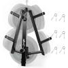 Yes4All Weight Rack, 1 & 2-Inch Plate Bumper Plate Rack, 350 lbs Capacity Barbell Weight Rack for Home Gym Training