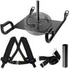 Yes4All Weighted Training Pull Sled with Vest, Steel Buckle, Fit for 1-2 Inch Plates, Sled Workout Equipment, Sport Power Sled for Athletic Exercise and Speed Improvement(A. Pull Sled)
