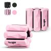 Yes4All Wrist & Ankle Weights, Adjustable Silicone Ankle weights for Women Men Home Gym Workout, Yoga, Dance, Cardio, Pilates, Aerobics, Walking and Running, Pink – (1lbs x2)