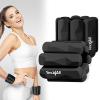 Yes4All Wrist & Ankle Weights Pair, Adjustable Silicone Ankle weights for Women Men Home Gym Workout, Yoga, Dance, Cardio, Pilates, Aerobics, Walking and Running