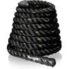 Yes4All unisex adult F. – 50ft Yes4All Battle Rope 1 5 2 Inch Diameter Poly Dacron 30 40 50 Ft Length Workout Rope F 2in 50f, Black, F. US
