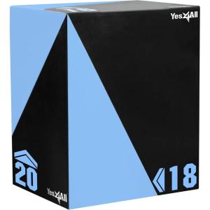 Yes4All 3 in 1 Foam Plyometric Jump Box for Training & Conditioning – Plyo Jump Box for Fitness Workout Exercise(B. 20″ x 18″ x 16″ – 27 lbs)