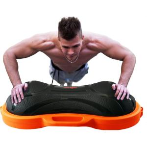 Yes4All 880LBS Half Ball Balance Trainer, Pilates Balance & Stability Ball for Exercises, Home Gym, Floor & Full Body Workouts(D. Half Peanut Pro Version – Black/Orange)