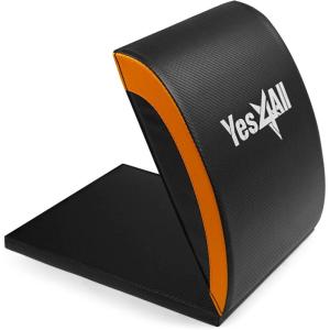 Yes4All Abdominal Exercise Pads, Foldable Ab Workout Equipment for Home Gym Core Training & Back Stretching, Sit Up Mat for Floor Exercises(B3. Orange)