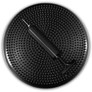 Yes4All Exercise Balance Disc / Stability Disc with Hand Pump – Air Stability Wobble Cushion (Black, 13 inch)