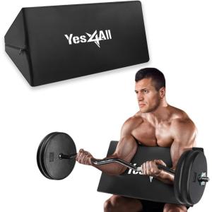 Yes4All Foam – Preacher Curl Pad, Simple Version of Preacher Curl Weight Bench for Arms, Biceps and Triceps, Space-Savin