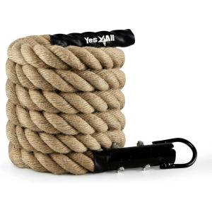 Yes4All Gym Climbing Rope for Fitness & Strength Training, Climbing Exercises & Home Workouts(A.Climbing Rope 10ft)